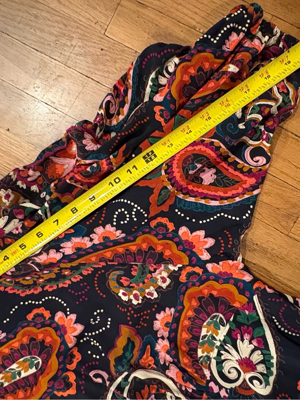 Anthropologie Kachel Paisley Maxi Midi Dress Vacation Spooky Season - Picture 12 of 12